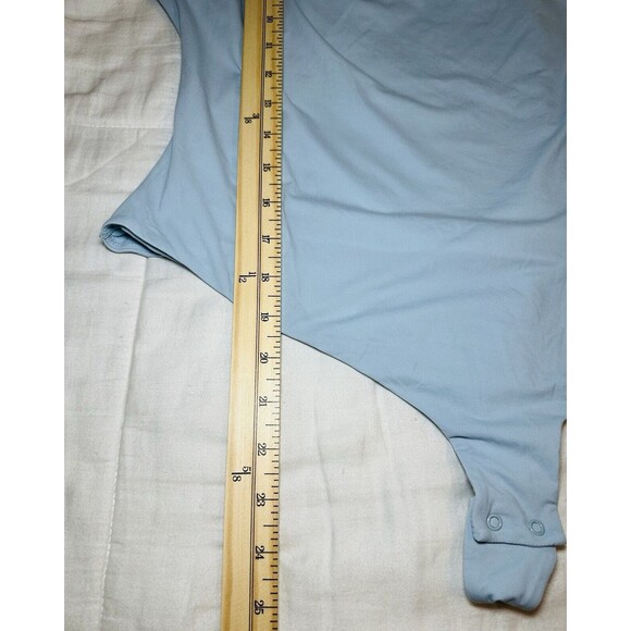 SKIMS Fits Everybody Square Neck‎ Thong Bodysuit Sky Blue SIZE 4X NWT - Picture 6 of 7